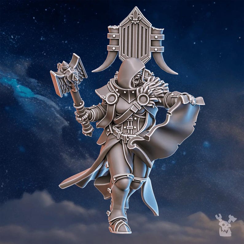Stormpride Pride Caller | 16k Resin Miniatures | 28mm 32mm Tabletop Wargaming | Unpainted 画像 5