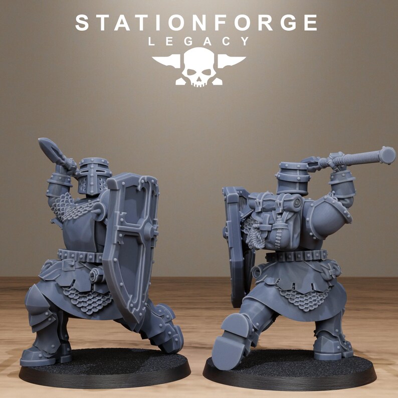 Legacy Solaris Lightwatch | Station Forge 16k Resin Miniatures | 28mm 32mm Tabletop Wargaming | Unpainted image 9