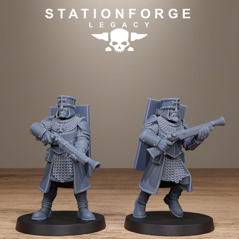 Legacy Thorncrest Blasmen | Station Forge 16k Resin Miniatures | 28mm 32mm Tabletop Wargaming | Unpainted image 9
