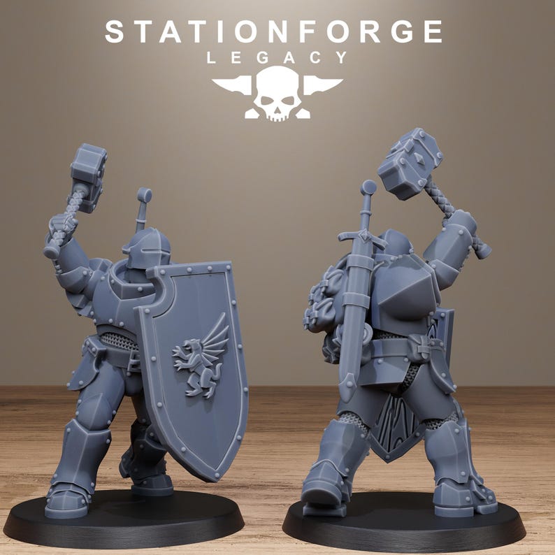 Solaris-Infanterie | Station Forge 16k Resin-Miniaturen | 28 mm/32 mm Tabletop-Wargaming | Unbemalt Bild 9