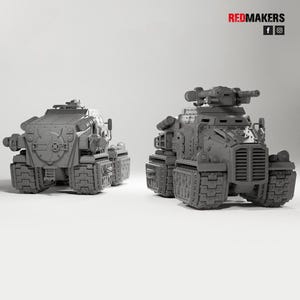 Heavy Armored Assault Vehicle | 16k Resin Miniatures | 28mm 32mm Tabletop Wargaming | Unpainted image 8