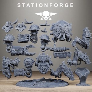 Scavenger Profaner | Station Forge 16k Resin Miniatures | 28mm 32mm Tabletop Wargaming | Unpainted image 9
