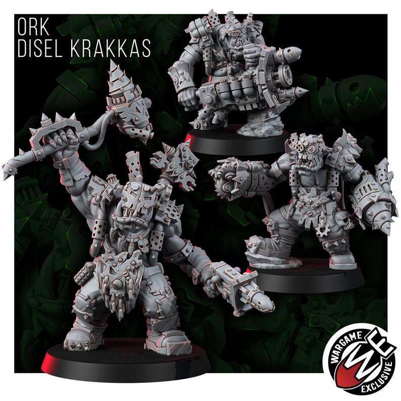 Ork Diel Krakkas / Miniaturas de resina 16k / 28 mm 32 mm Juegos de guerra de mesa / Sin pintar imagen 10