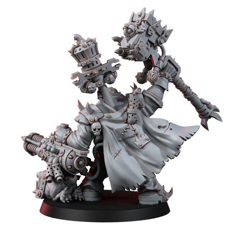 Ork King Freddy Moonqury | 16k Resin Miniatures | 28mm 32mm Tabletop Wargaming | Unpainted image 3