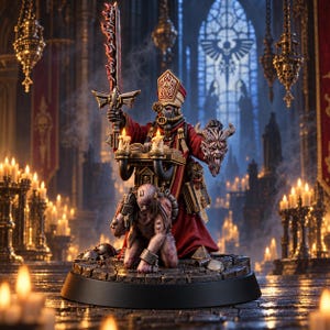 Space Knights Inquisitor Redemptor | Miniatury z żywicy 16k | 28 mm 32 mm Gry bitewne | Niepomalowane zdjęcie 2