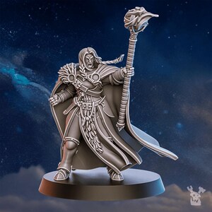 Señalero de la Tribu Piel Negra / Miniaturas de resina 16k / 28 mm 32 mm para juegos de guerra de mesa / Sin pintar imagen 3