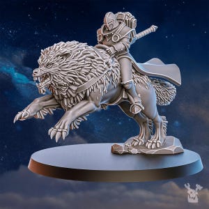Stormpride Wolf Riders | 16k Resin Miniatures | 28mm 32mm Tabletop Wargaming | Unpainted image 6