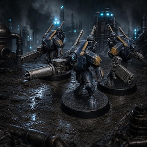 Coalition Stealth Suits Scouts | 16k Resin Miniatures | 28mm 32mm Tabletop Wargaming | Unpainted image 1