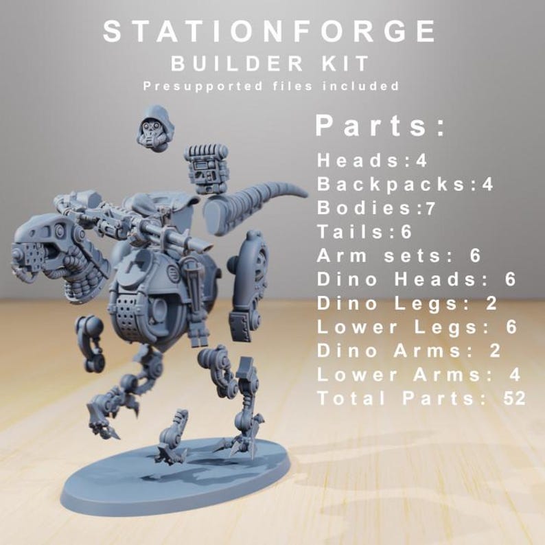 Scavenger Riders | Station Forge 16k Resin Miniatures | 28mm 32mm Tabletop Wargaming | Unpainted image 9