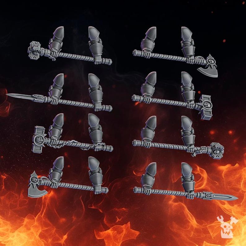 Pactum Aeternum Warden Armas de dos manos - Resina de 16k - DakkaDakka - Guerreros Templarios / Bitz / Mesa / Wargaming / Grimdark imagen 2