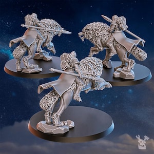 Stormpride Wolf Riders | 16k Resin Miniatures | 28mm 32mm Tabletop Wargaming | Unpainted image 10
