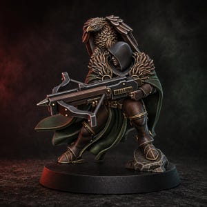 Blackhide Tribe Archer | 16k Resin Miniatures | 28mm 32mm Tabletop Wargaming | Unpainted image 2