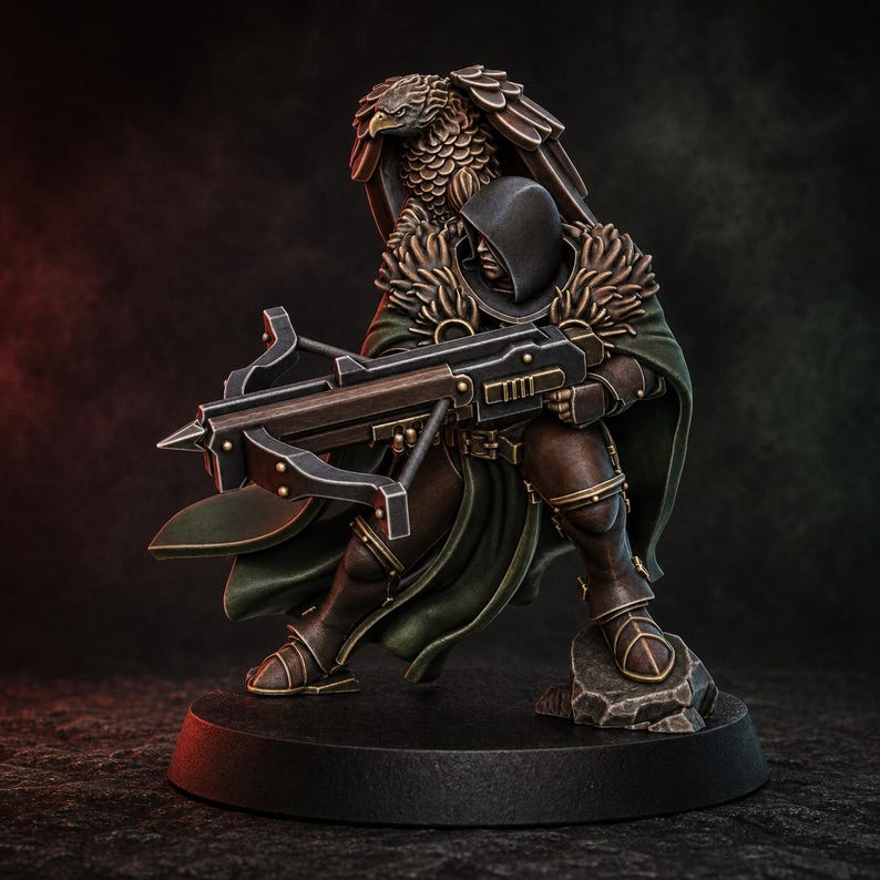 Blackhide Tribe Archer | 16k Resin Miniatures | 28mm 32mm Tabletop Wargaming | Unpainted image 2