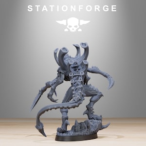 Xenarid Void Stalker | Station Forge 16k Resin Miniatures | 28mm 32mm Tabletop Wargaming | Unpainted 画像 6