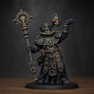 Sacerdote vodalita / forja de estación, miniaturas de resina 16k / 28 mm 32 mm, juegos de guerra de mesa / sin pintar imagen 1