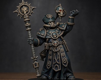 Vodalites präst | Station Forge 16k hartsminiatyrer | 28 mm 32 mm bordsskiva krigsspel | omålad