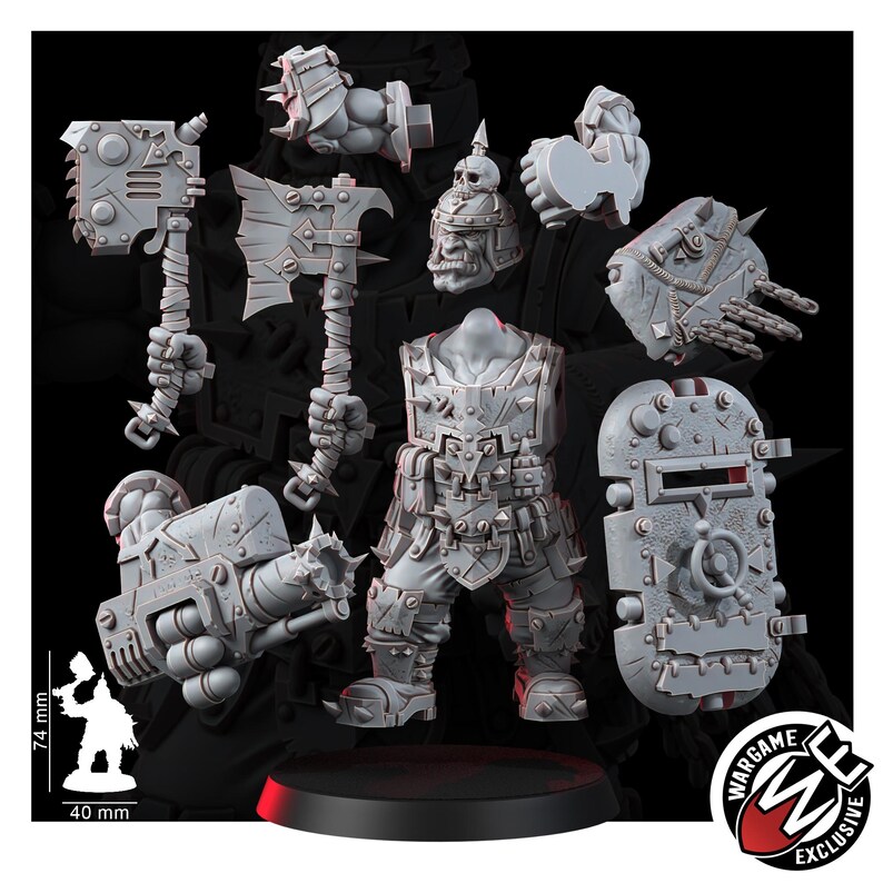 Chaos Renegades Of Pain Bulls | 16k Resin Miniatures | 28mm 32mm Tabletop Wargaming | Unpainted image 2