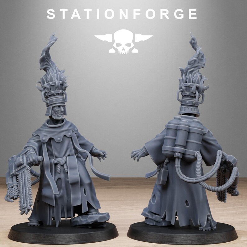 Grimcorp Firers | Station Forge 16k Resin Miniatures | 28mm 32mm Tabletop Wargaming | Unpainted image 8