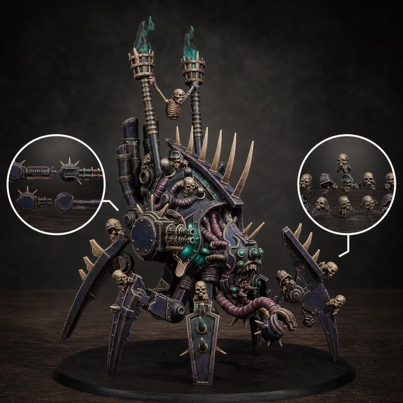 Pythonicus Swarm Spawner | Station Forge 16k Resin Miniatures | 28mm 32mm Tabletop Wargaming | Unpainted image 1