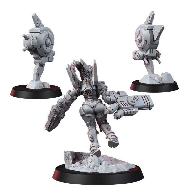 Coalition Shadowmoon Comander | 16k Resin Miniatures | 28mm 32mm Tabletop Wargaming | Unpainted image 2