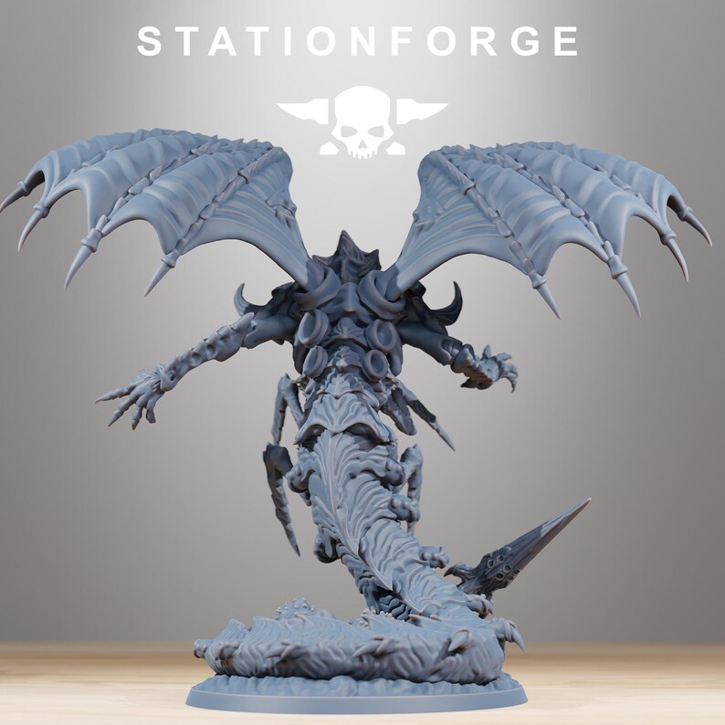 Xenarid Wormaak | Station Forge 16k Resin Miniatures | 28mm 32mm Tabletop Wargaming | Unpainted image 5