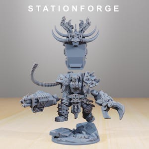 Orchi Orkaz Grand Nutta / Station Forge Miniature in resina 16k / 28 mm 32 mm Wargaming da tavolo / Non dipinte immagine 3