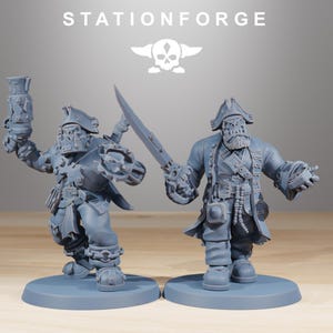 Orks Orkaz Pirates | Station Forge 16k Resin Miniatures | 28mm 32mm Tabletop Wargaming | Unpainted image 4