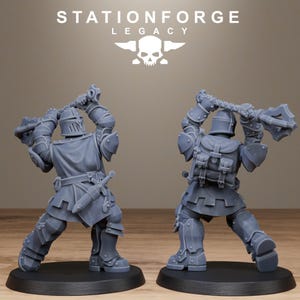 Legacy Solaris Smitebreakers | Station Forge 16k Resin Miniatures | 28mm 32mm Tabletop Wargaming | Unpainted image 12