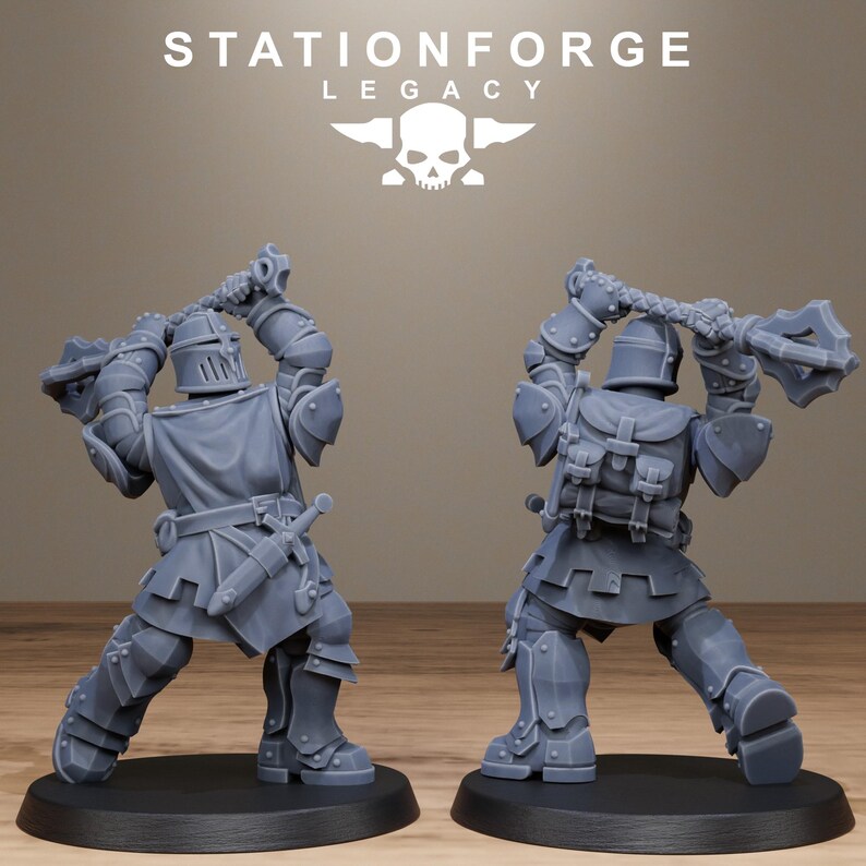 Legacy Solaris Smitebreakers | Station Forge 16k Resin Miniatures | 28mm 32mm Tabletop Wargaming | Unpainted image 12
