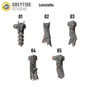 Anvil Wardens - Loincloths - 16k Resin - GreyTide Studio - Drakes / Space Warriors / Bitz / Tabletop / Wargaming / Grimdark image 2