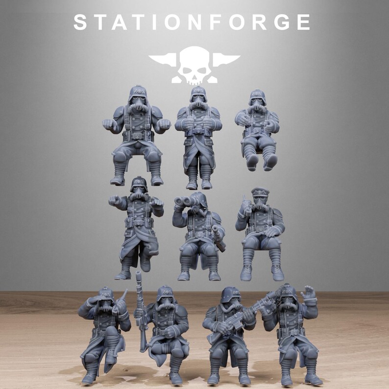 GrimGuard Support Vehicles | Station Forge 16k Resin Miniatures | 28mm 32mm Tabletop Wargaming | Unpainted image 7