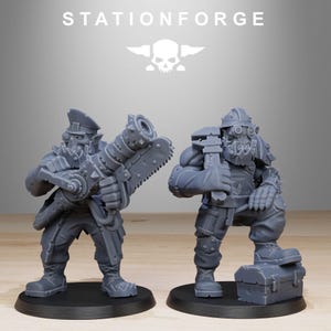 Orks Orkaz Team Fighters | Station Forge 16k Resin Miniatures | 28mm 32mm Tabletop Wargaming | Unpainted image 5