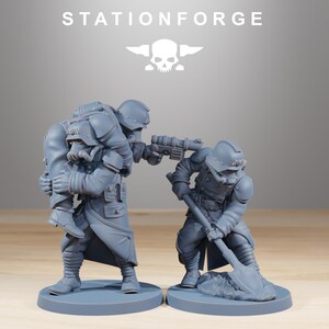 Grimguard Casualties | Station Forge 16k Resin Miniatures | 28mm 32mm Tabletop Wargaming | Unpainted image 7