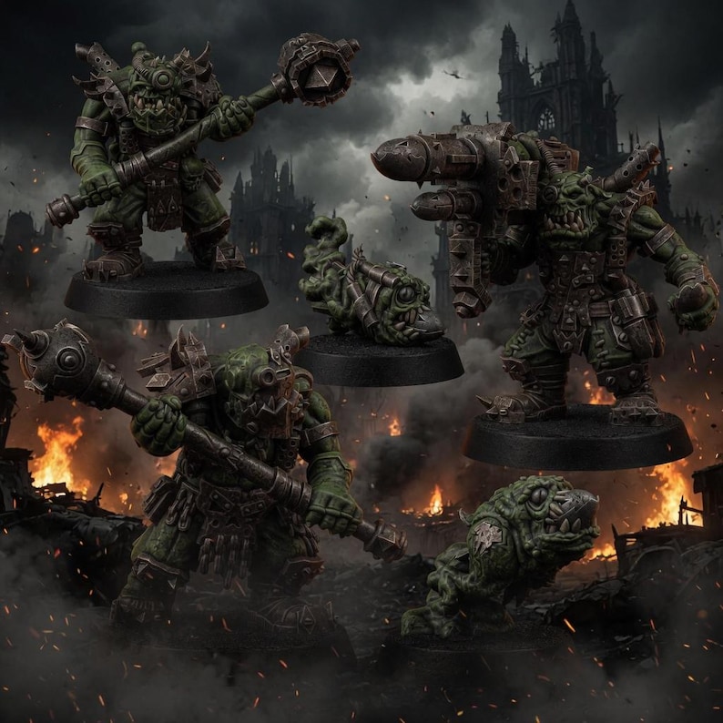 Ork Kan Krakkas T2 | 16k Resin Miniatures | 28mm 32mm Tabletop Wargaming | Unpainted image 1