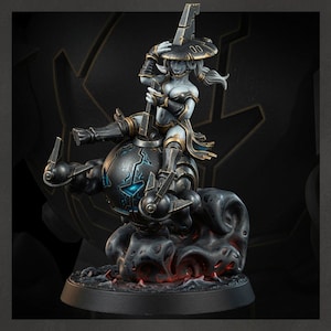 Coalition Drone Witch | 16k Resin Miniatures | 28mm 32mm Tabletop Wargaming | Unpainted image 1