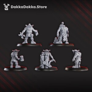 Gobbo Squad | 16k Resin Miniatures | 28mm 32mm Tabletop Wargaming | Unpainted image 3