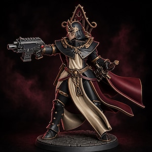Sister Of Guilt Miniature | 16K Resin Wargaming Figure (28mm/32mm) image 1