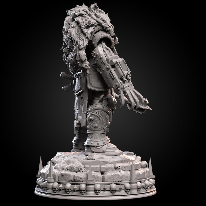 Chaos Prime Malleus Iscariot | 16k Resin Miniatures | 28mm 32mm Tabletop Wargaming | Unpainted image 6