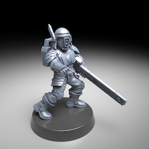 Coalition Human Helpers | 16k Resin Miniatures | 28mm 32mm Tabletop Wargaming | Unpainted image 8