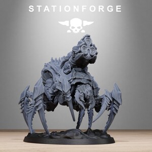 Xenarid Spider Beasts | Station Forge 16k Resin Miniatures | 28mm 32mm Tabletop Wargaming | Unpainted image 8