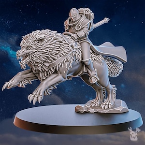 Stormpride Wolf Riders | 16k Resin Miniatures | 28mm 32mm Tabletop Wargaming | Unpainted image 8
