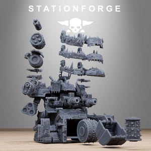 Orks Orkaz Gognauts | Station Forge 16k Resin Miniatures | 28mm 32mm Tabletop Wargaming | Unpainted image 9