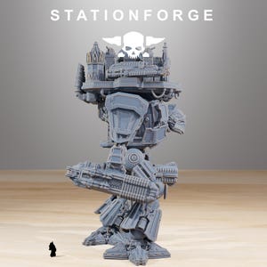 Scavengers Trident | Station Forge 16k Resin Miniatures | 28 mm 32 mm Tabletop Wargaming | Ongeverfd afbeelding 4