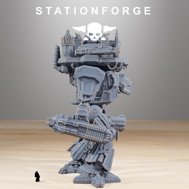 Scavengers Trident | Station Forge 16k Resin Miniatures | 28 mm 32 mm Tabletop Wargaming | Ongeverfd afbeelding 4