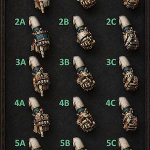 Eternal Pilgrims - Big fists - 16k Resin - GreyTide Studio - Holy Warriors / Space Warriors / Bitz / Tabletop / Wargaming / Grimdark image 1