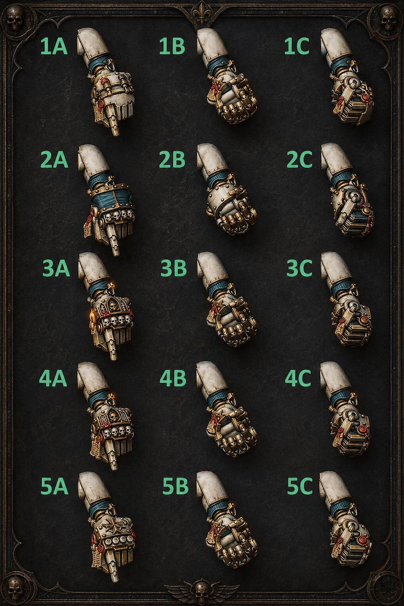 Eternal Pilgrims - Big fists - 16k Resin - GreyTide Studio - Holy Warriors / Space Warriors / Bitz / Tabletop / Wargaming / Grimdark image 1