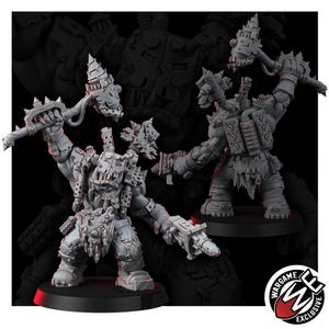 Ork Diel Krakkas / Miniaturas de resina 16k / 28 mm 32 mm Juegos de guerra de mesa / Sin pintar imagen 9