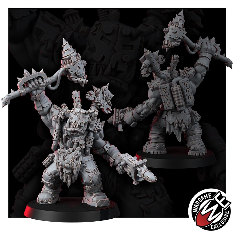 Ork Diel Krakkas / Miniaturas de resina 16k / 28 mm 32 mm Juegos de guerra de mesa / Sin pintar imagen 9