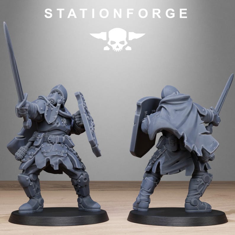Royal Guard Bloodwardens | Station Forge 16k Resin Miniatures | 28mm 32mm Tabletop Wargaming | Unpainted image 8