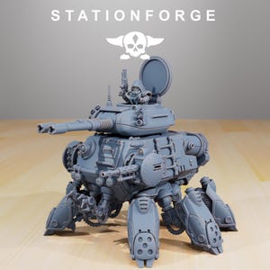 Schadevoertuigtank | Station Forge 16k Resin Miniatures | 28 mm 32 mm Tafelblad Wargaming | Ongeverfd afbeelding 2